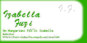 izabella fuzi business card